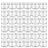 Loretoy 36-pack 4oz jars with sturdy PET bodies for cosmetics on the go.