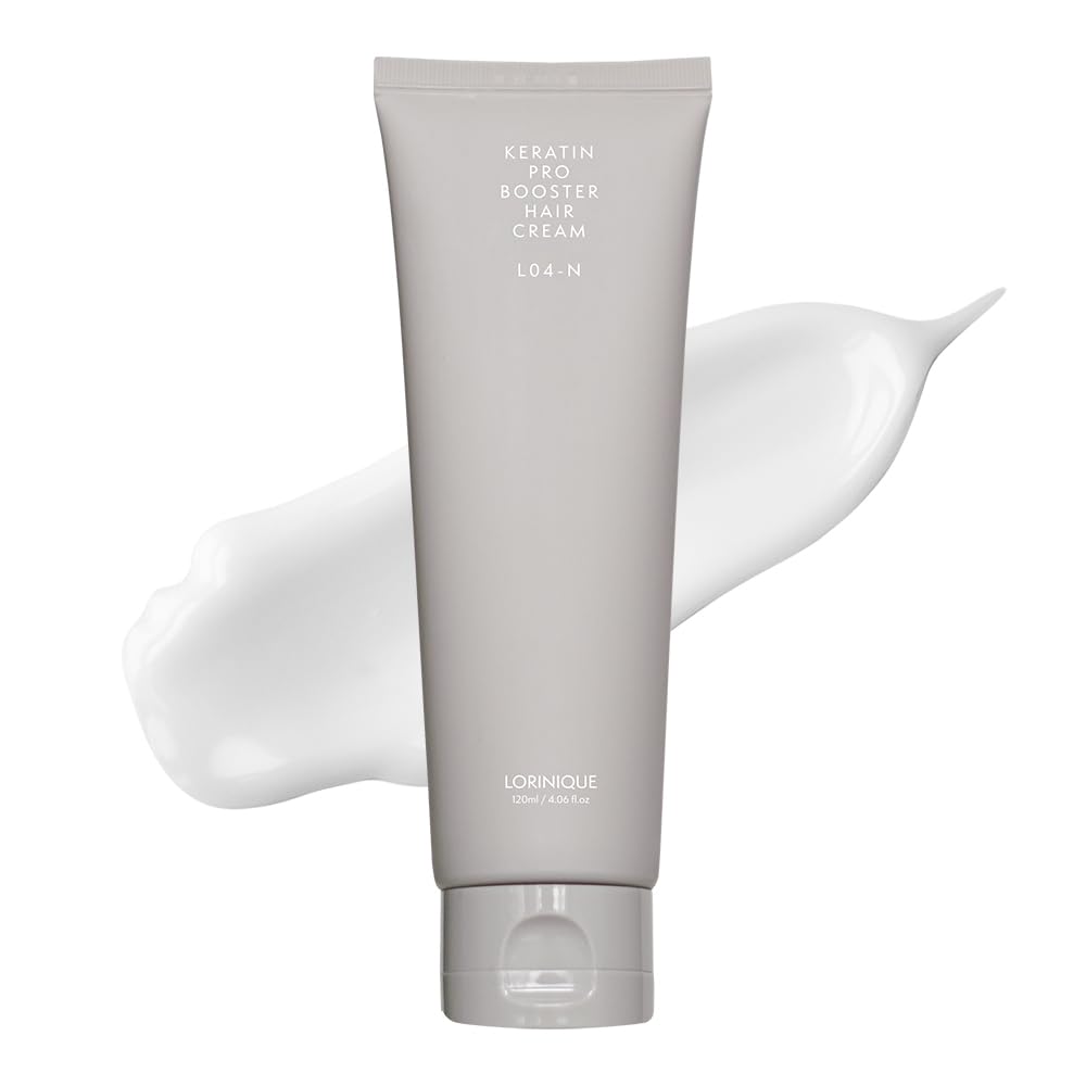 LORINIQUE keratin leave-in bottle pump delivers deep nourishment for stronger, smoother hair.