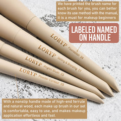 LORYP vegan cruelty-free bristles gentle on skin