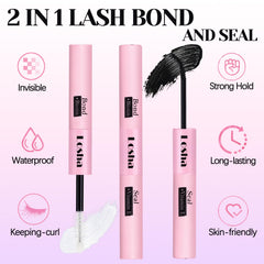 Losha Lash spiral brush closeup highlights precise lash capture for bonding.