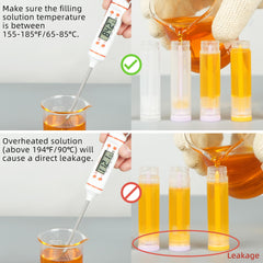 LotFancy lip balm tubes clear body shows product color and progress at a glance.