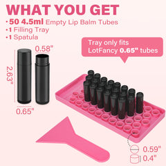LotFancy spatula in tray shows clean, precise filling for smooth results.