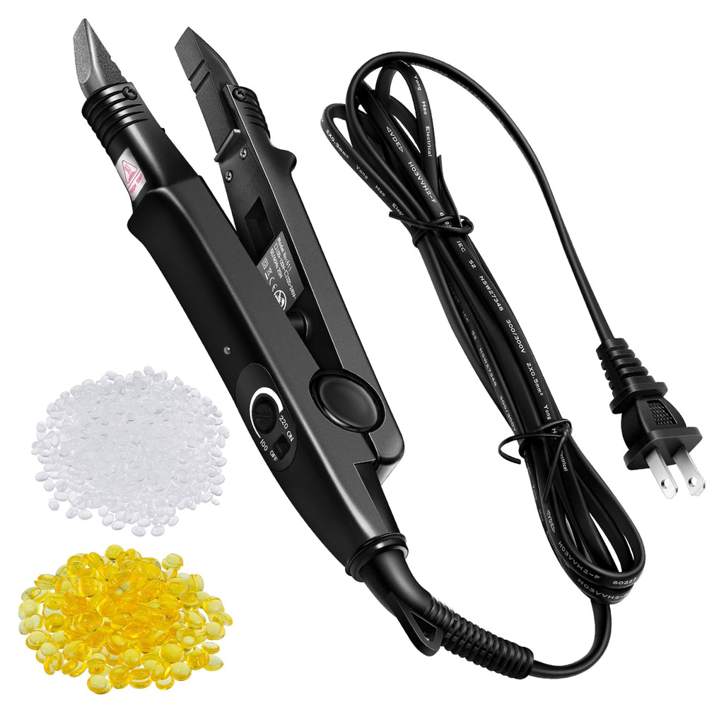 Lothee hair-extension-tool front view shows a compact device for precise at-home bonding