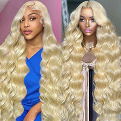 Lotulo 613 HD lace frontal wig with body wave for natural movement.