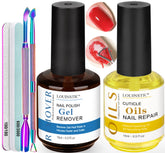 LOUINSTIC Gel Polish Remover Kit packaging for quick at-home gel removal.