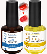 Louinstic gel remover nails bottle closeup aids quick removal