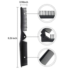Louise Maelys folding brush opened to full size for quick styling