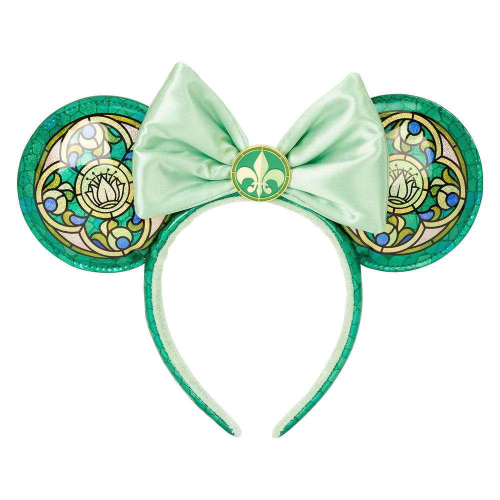 Loungefly Disney Princess Tiana ears with stained glass motif for cosplay fun