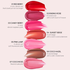 LOVB LOVB Pudding Glow lip tint applicator swatch delivers vivid color for daily wear