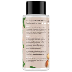 Love Beauty And Planet Purposeful Hydration label closeup shows paraben-free care