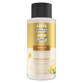 Love Beauty and Planet shampoo bottle front with coconut-ylang-ylang formula for repair.