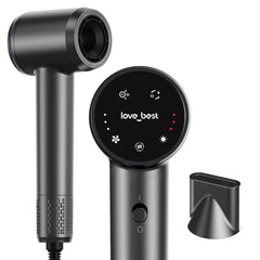 Love Best Hair Dryer front view showing compact design for quick styling