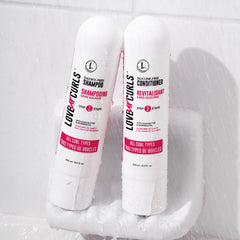 Love Ur Curls curly hair after wash shows defined waves and bounce