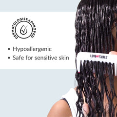 Love Ur Curls fragrance-free conditioner detangling wet hair for smoother combing