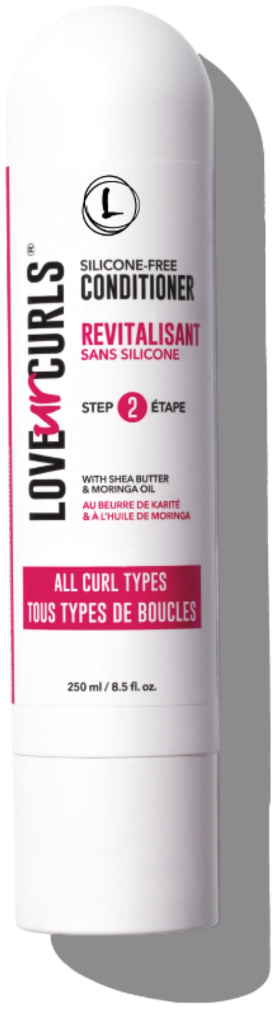 Love Ur Curls hydrating detangler bottle showing slip for silky, hydrated curls