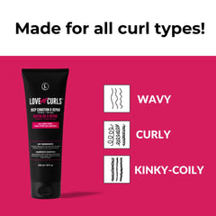 Love Ur Curls rosemary oil ingredient highlights curl nourishment and protection.