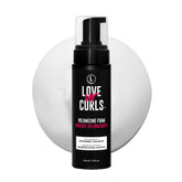 Love Ur Curls Volumizing Foam bottle pour delivers weightless volume for curls without stiffness