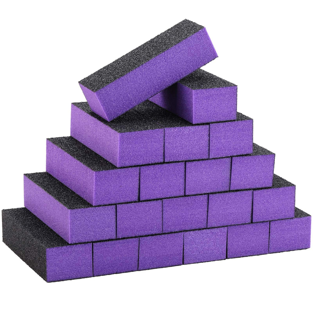 LoveBB nail buffer block 3-sides purple-black for smooth surfaces at home