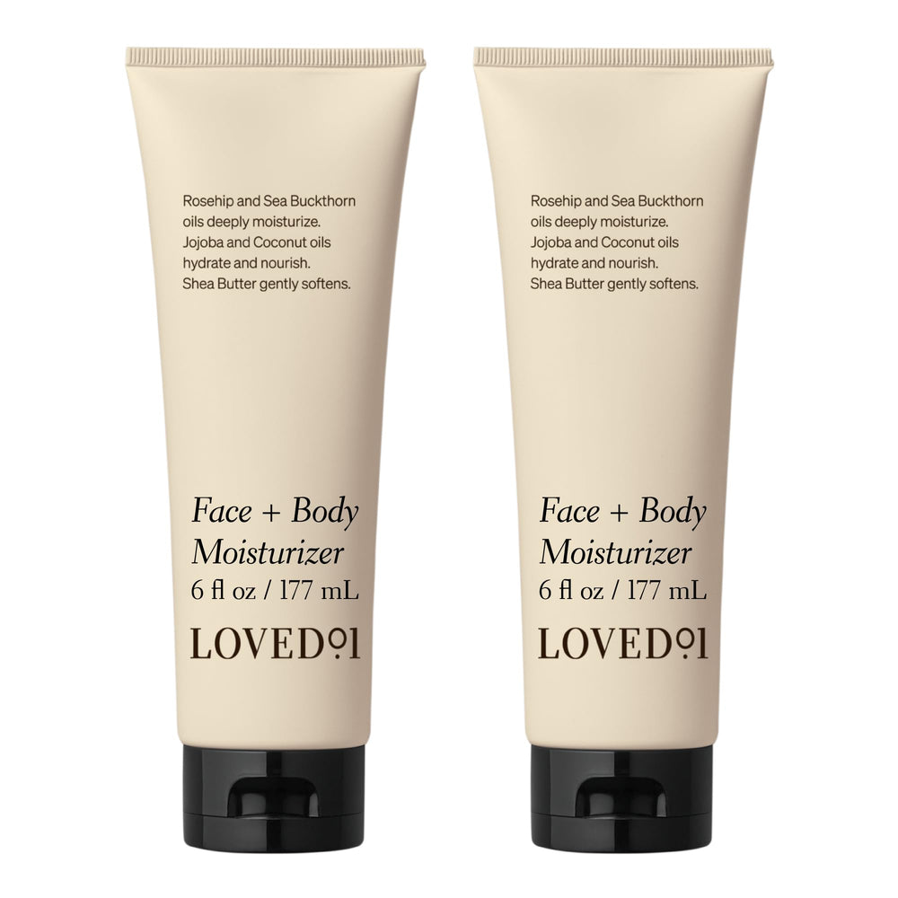 Loved01 fragrance-free moisturizer bottle, showing clean design and fragrance-free focus.