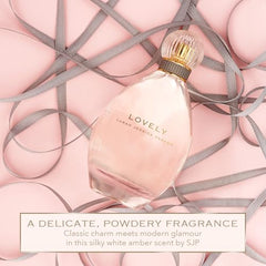 Lovely by SJP bottle cap closeup highlights premium design and refined luxury.