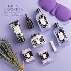 LOVERY 10-piece spa set featuring bath bomb and salts for a relaxing home spa