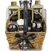 Lovery Orchid Jasmine spa basket for at-home relaxation.