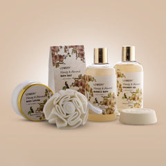 LOVERY spa set bottle trio with shower gel and bubble bath for at-home luxury