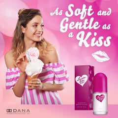 Love's Baby Soft Cologne Mist pink bullet bottle emphasizes retro vibe with a soft, comforting scent.