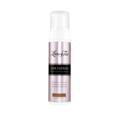 Loving Tan 2 HR Express Mousse bottle demonstrates quick color development for a natural tan.