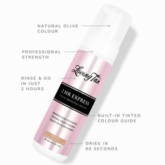 Loving Tan 2 HR Express applicator mitt image demonstrates even, controlled application