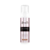 Loving Tan 2 HR Express bottle closeup shows fast drying formula for mess-free tanning
