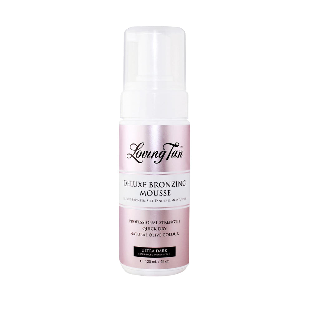 Loving Tan Deluxe application mitt enables streak-free tanning.