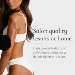 Loving Tan Deluxe foam dries in 60 seconds for quick setup.