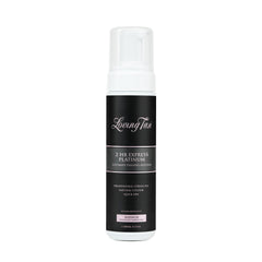 Loving Tan Platinum 2 HR Express mousse bottle shows the deepest shade for a natural, streak-free tan.
