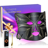 Lovsheme red-light-mask front view with 320 LEDs supports convenient facial rejuvenation.