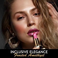L’Paige Frosted Amethyst berry-pink swirl showcases multidimensional frost for everyday glamour.