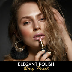 L'Paige Rosy Pearl swatches reveal neutral pink with pearlescent glow.