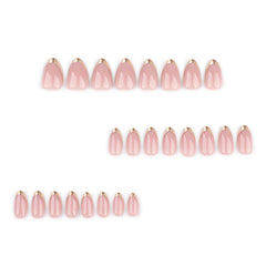 LPOODDNU gold-tips design press-ons ideal for event-ready manicure