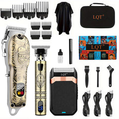 LQT Hair Clippers Set showcasing professional design and features