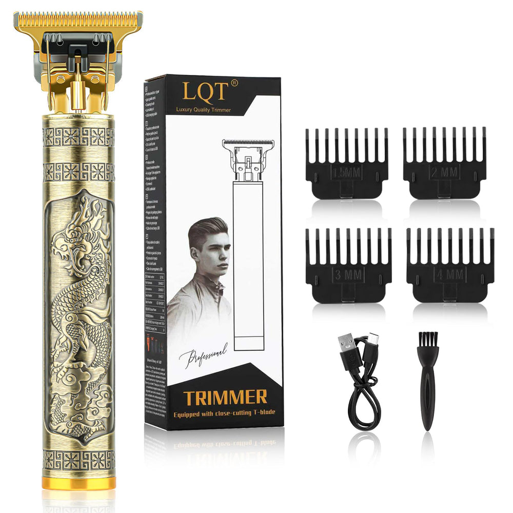 LQT Professional Hair Trimmer with T Style Zero-Gap Cutter Head delivers precise, skin-friendly cuts.