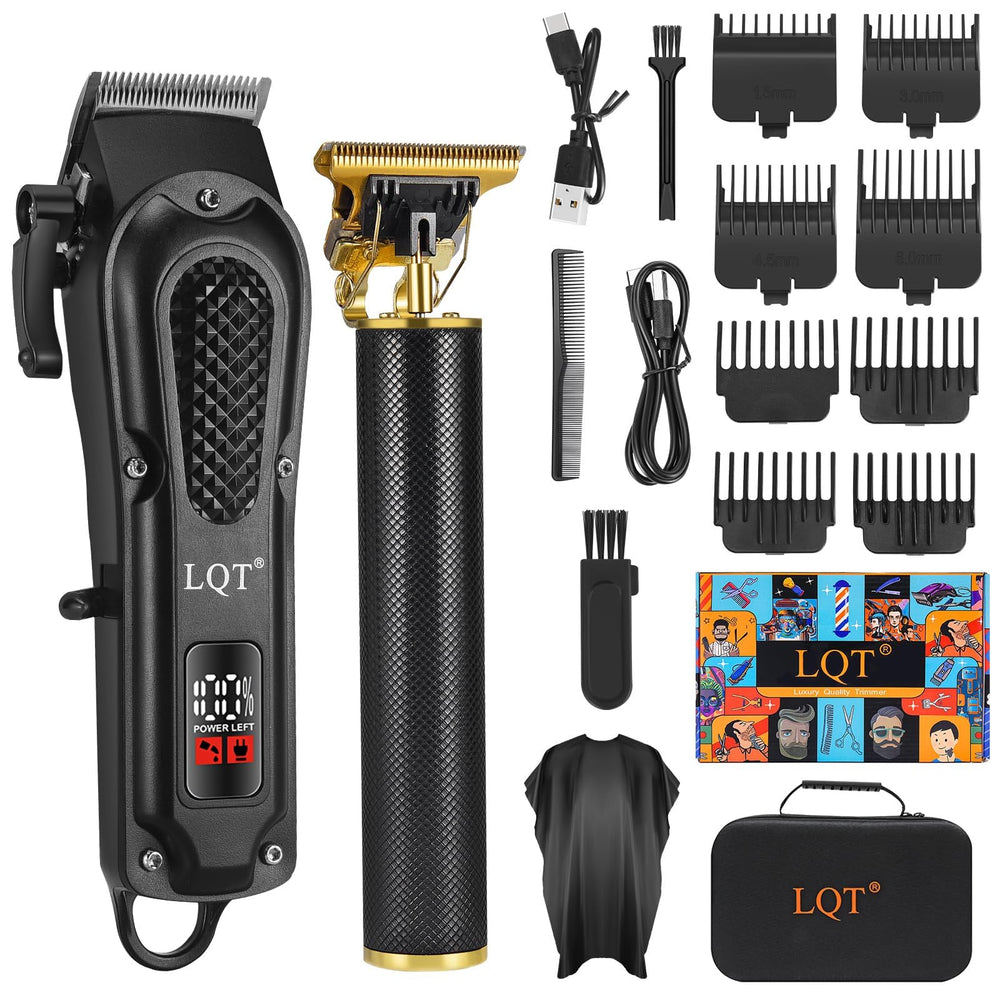 LQT Men's Professional Hair Clippers in sleek black perfect for professional styling.