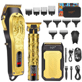LQT professional 3-in-1 set with gold LED display for precise at-home styling
