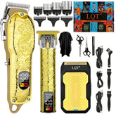 LQT professional hair clipper set cordless overview for versatile grooming.