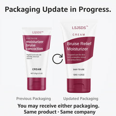 LSJSDS Bruise Cream applied to arm showing smoothing and barrier-support potential.