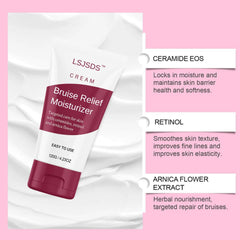 LSJSDS Bruise Cream on legs illustrating firming and elasticity support.