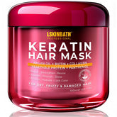 LSKINBATH Keratin and Collagen Repair Mask jar for damaged hair with deep conditioning