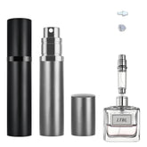 LTBL two-pack perfume travel bottle in black and gray for on-the-go fragrance