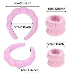 LTHYHJ spa bow headband showing water-absorbing design for facial masks