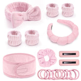 LTHYHJ Spa Gift Set headband close-up with absorbent fabric for mess-free skincare