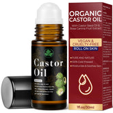 Lubynia Organic Castor Oil Roll-On waist—targeted moisture for skin.